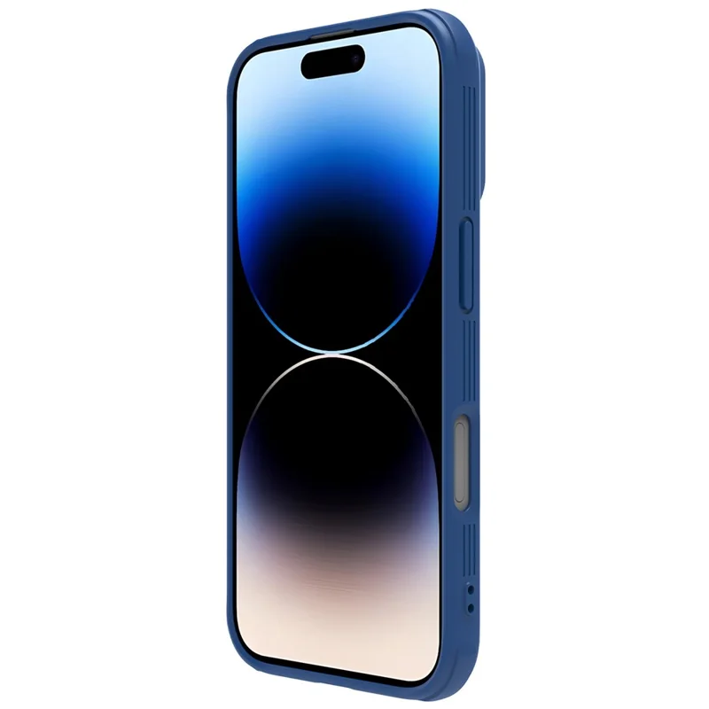 NILLKIN Camshield Pro Series for iPhone 16 Case PC+TPU Slide Camera Lid Phone Cover - Blue