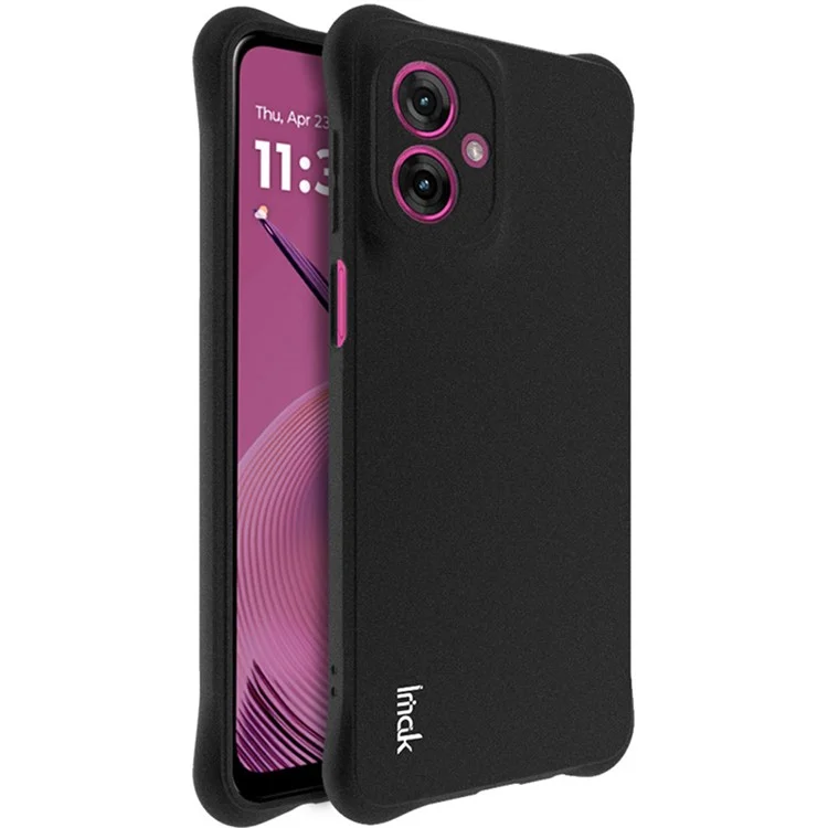 IMAK для чехла Motorola Moto G55 5G, чехол для телефона из ТПУ, противоударная защита - черный