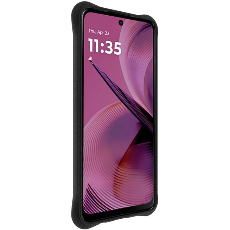 IMAK для чехла Motorola Moto G55 5G, чехол для телефона из ТПУ, противоударная защита - черный