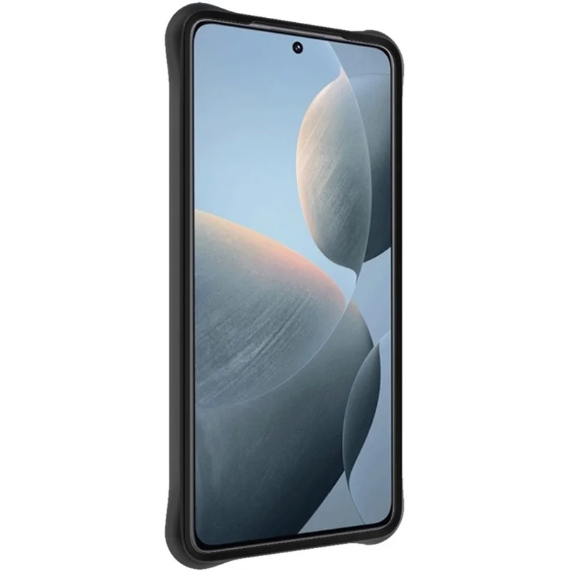 IMAK UC-6 Series for Xiaomi 14T Pro Case Water Drop Texture Anti-Skid Matte TPU Cover - Matte Black