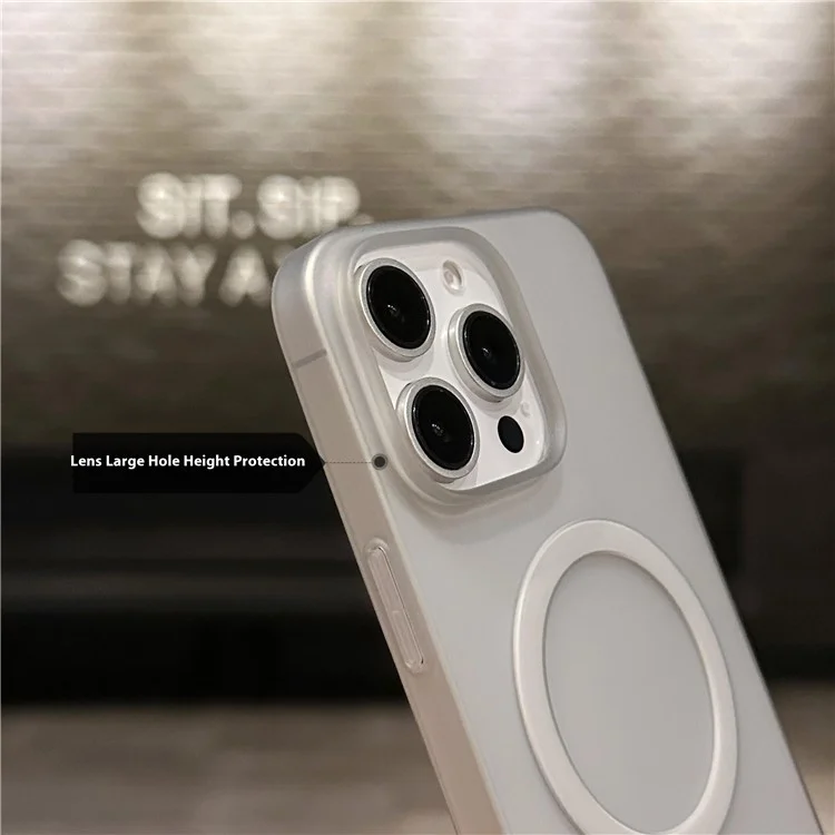 Pour Xiaomi 16 Pro Max Case Compatible Avec Magsafe Hard PP Matte Téléphone - Noir Transparent