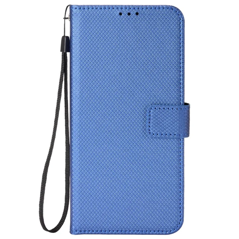 For Xiaomi Poco C75 4G / Redmi 14R 5G / 17C 4G / 14C 4G / 14C 5G / A4 5G / A3 Pro 4G Case PU Leather Diamond Texture Wallet Phone Cover - Blue