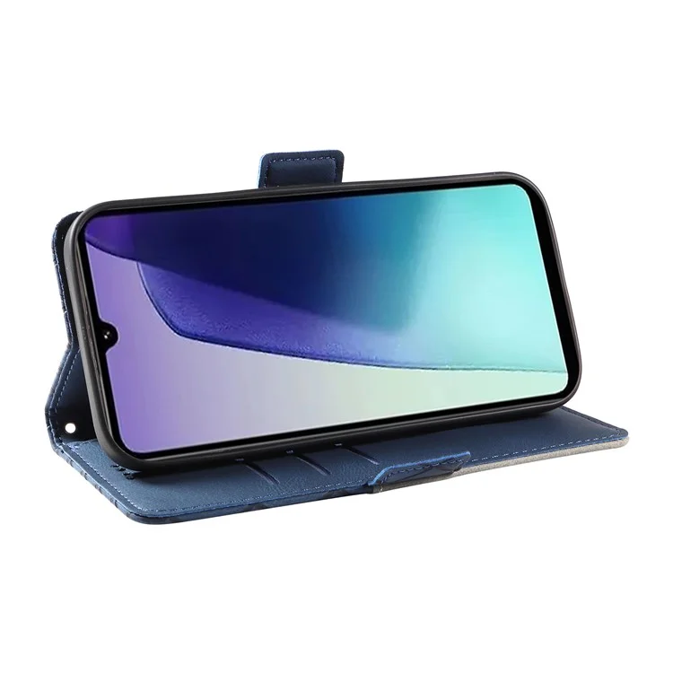 Для Xiaomi Redmi 14C 4G Case Rombus PU - Синий