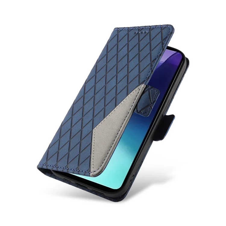 Для Xiaomi Redmi 14C 4G Case Rombus PU - Синий