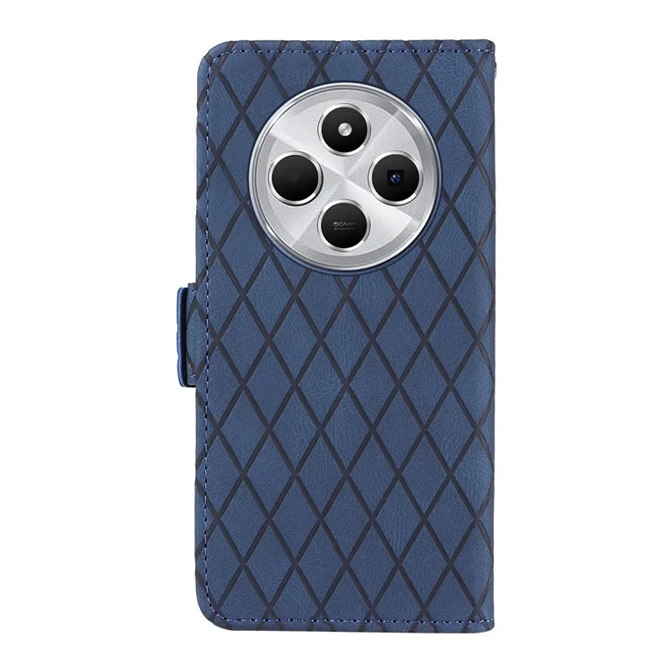 Для Xiaomi Redmi 14C 4G Case Rombus PU - Синий