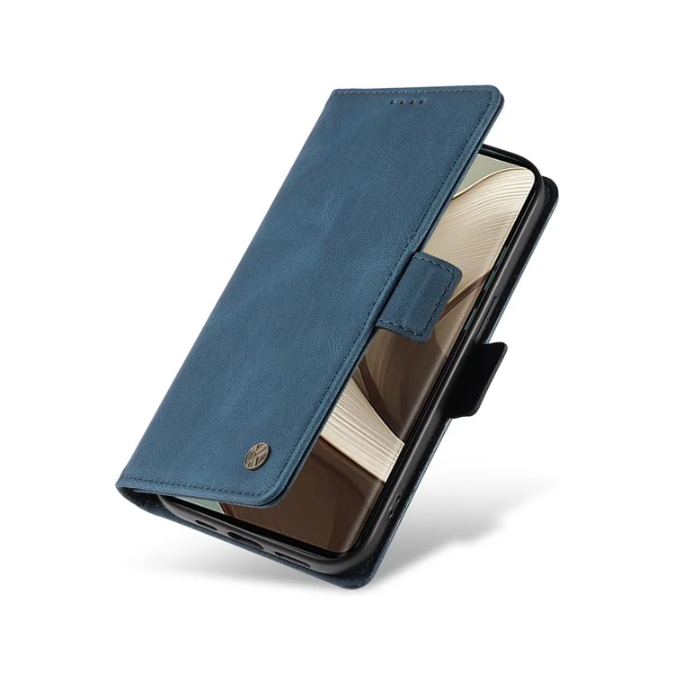 Yikatu YK-005 Für Motorola Edge 50 5G Hülle PU Leder Brieftasche Telefon Deckung Haut Touch Gefühl - Blau