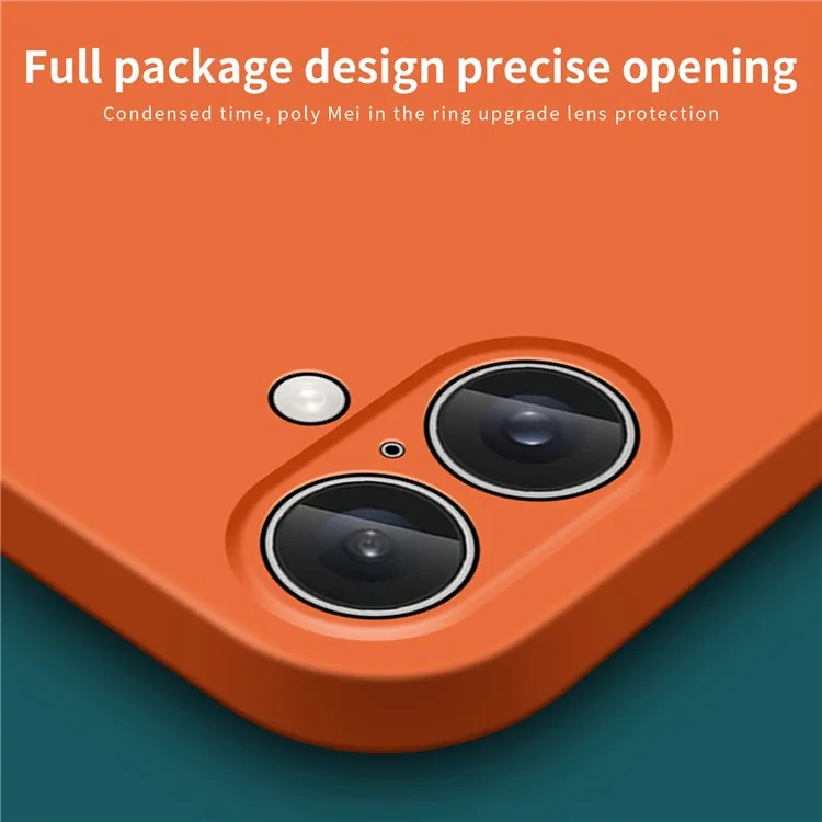 MOFI JK Qin Series Pour Iphone 16 Plus Case Tpu + Acrylique Téléphone Cover Skin Touch Fent - Orange
