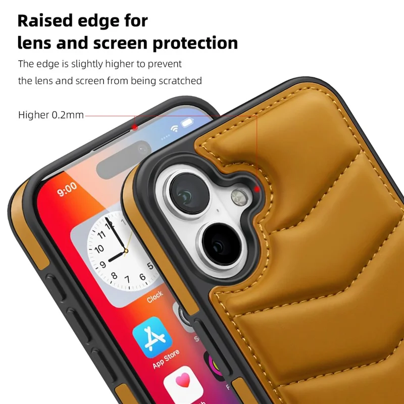 For iPhone 16 Plus Case Compatible with MagSafe RFID Blocking Card Slot Leather Back Cover - Brown