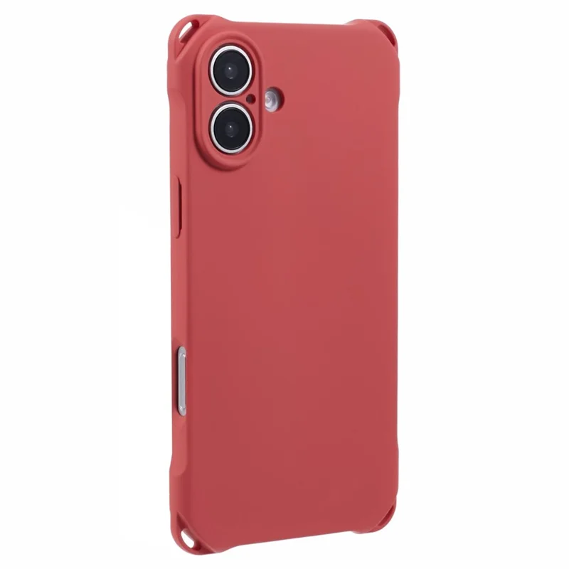 For iPhone 16 Plus Case Four Corners Fall Protection TPU Back Cover - Red