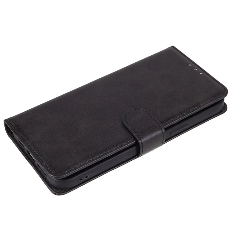 Pour Xiaomi Redmi 14C 4G Case PU Puture Putherpelle Couverture de Téléphone de Téléphone de Phonfe - Noir