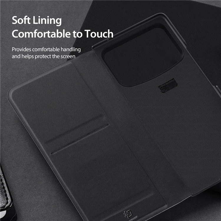 Dux Ducis Fitt Series Pour Xiaomi Mix Fold 4 5G Courture de Téléphone Cass - Noir