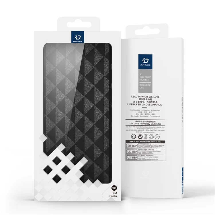 Dux Ducis Fitt Series Pour Xiaomi Mix Fold 4 5G Courture de Téléphone Cass - Noir