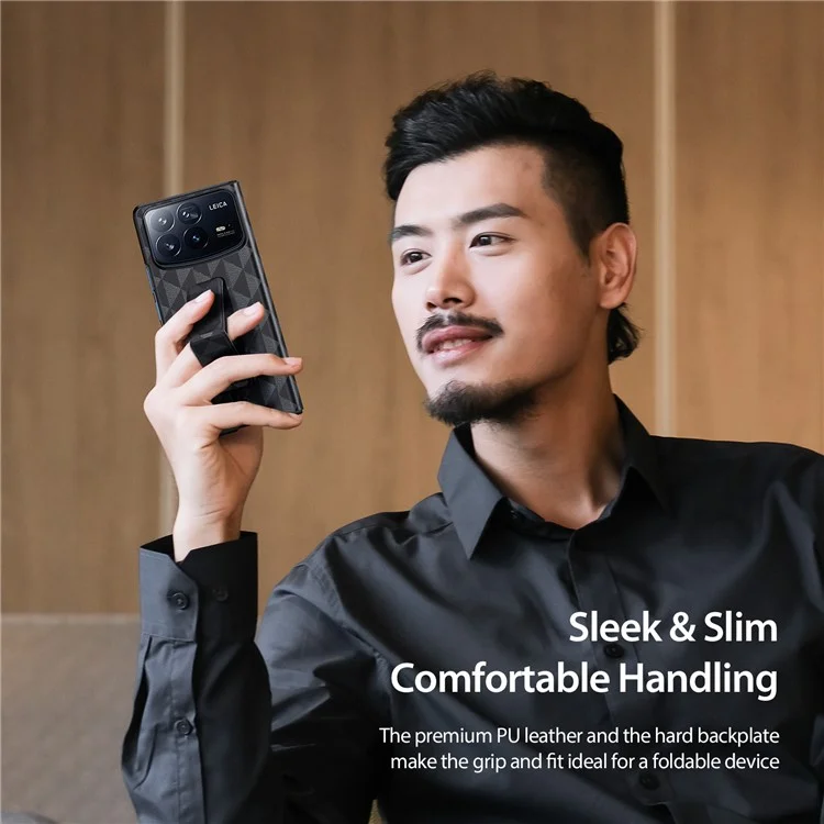 Dux Ducis Fitt Series Pour Xiaomi Mix Fold 4 5G Courture de Téléphone Cass - Noir