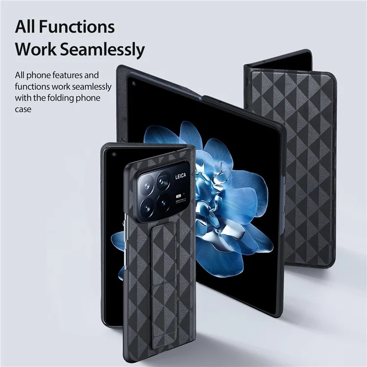 Dux Ducis Fitt Series Pour Xiaomi Mix Fold 4 5G Courture de Téléphone Cass - Noir