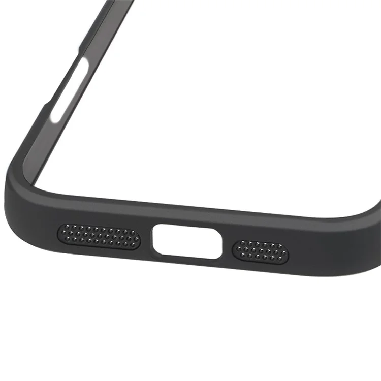 For iPhone 16 Plus Case Shockproof PC+TPU Clear Back Phone Cover
