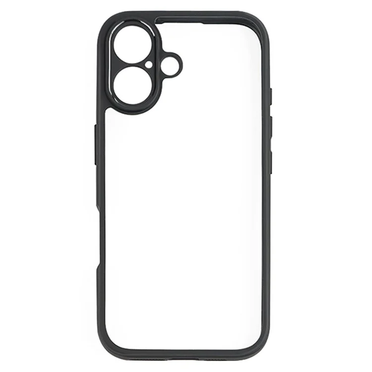 Para Iphone 16 Case Shockproof PC+TPU Claro de la Cubierta Del Teléfono Posterior