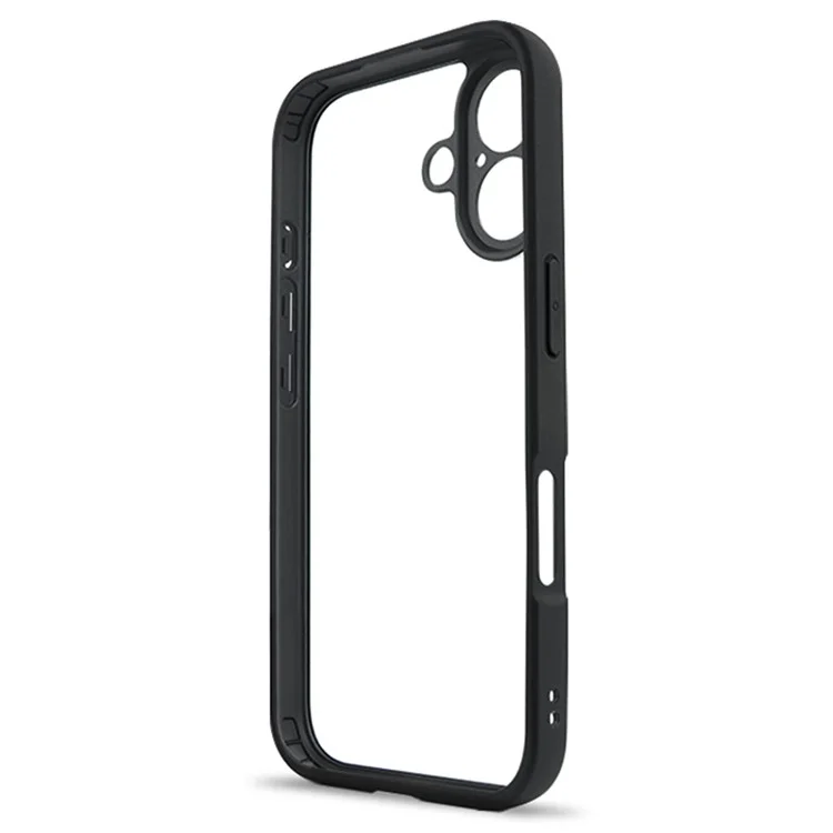 Para Iphone 16 Case Shockproof PC+TPU Claro de la Cubierta Del Teléfono Posterior
