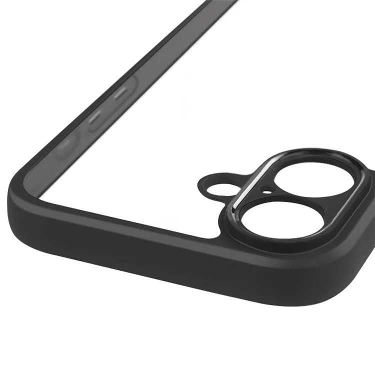 Para Iphone 16 Case Shockproof PC+TPU Claro de la Cubierta Del Teléfono Posterior