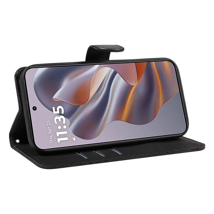 Per Motorola Edge 50 Neo 5G Case Walet Copertura Per Telefono Copertura Curva Copertura Curma Curma - Nero