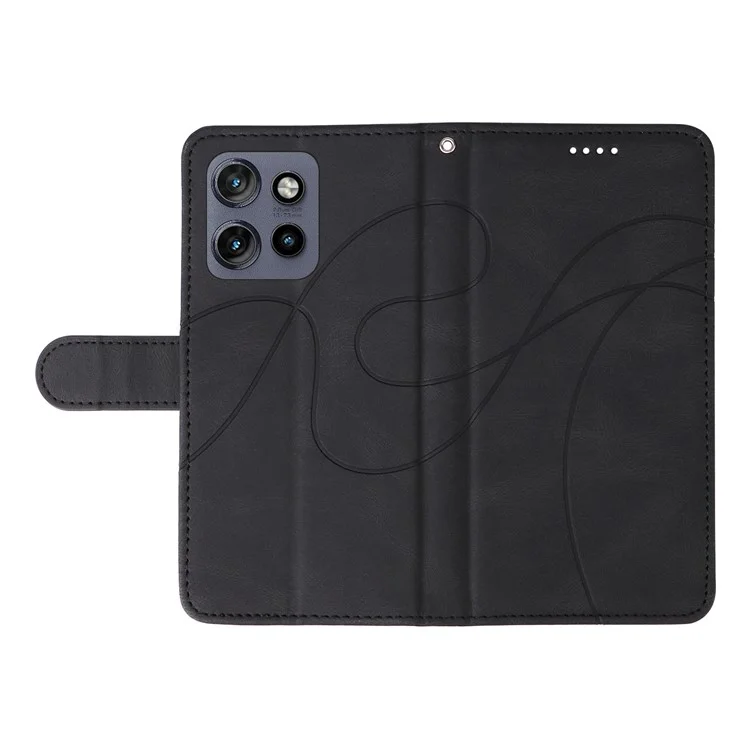 Per Motorola Edge 50 Neo 5G Case Walet Copertura Per Telefono Copertura Curva Copertura Curma Curma - Nero