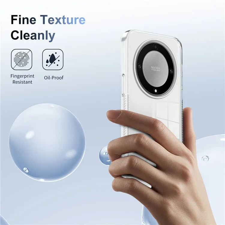 Für Ehren X9a 5G Clear Phone Case TPU PC Anti-schlupf-drop-proof-rückzugabdeckung - Transparent