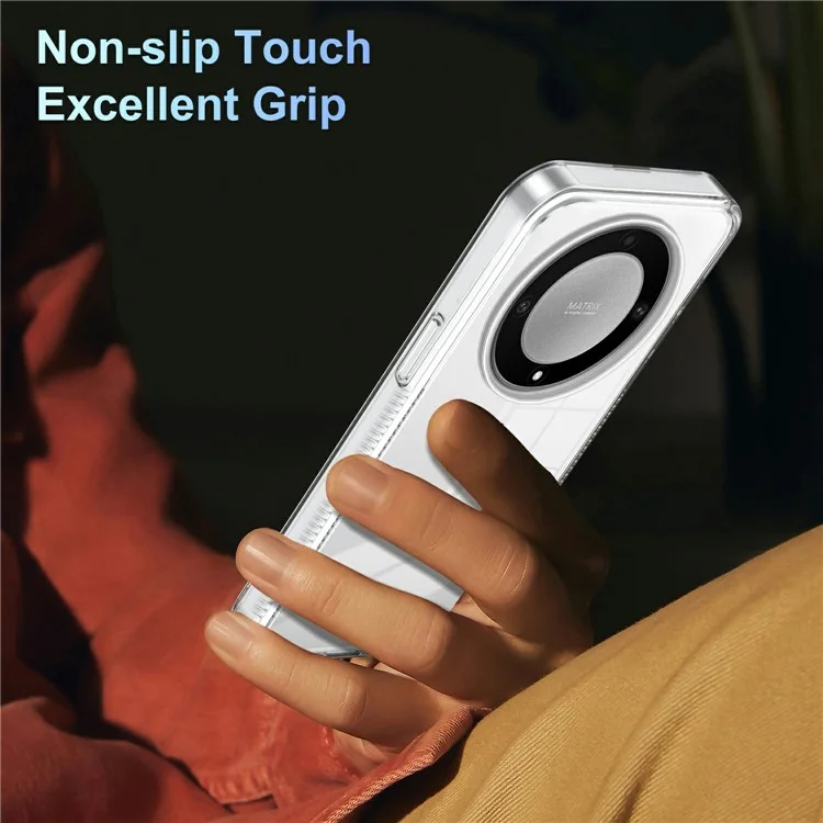 Für Ehren X9a 5G Clear Phone Case TPU PC Anti-schlupf-drop-proof-rückzugabdeckung - Transparent