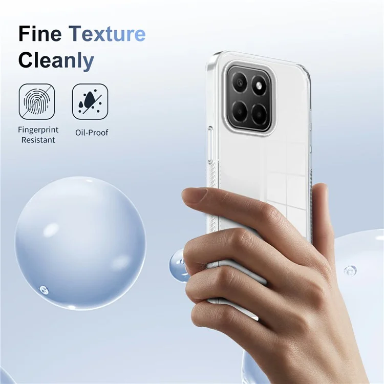 Para Honra X6 4G Caso Claro Capa TPU PC Anti-Slip Prova à Prova de Gotas - Transparente