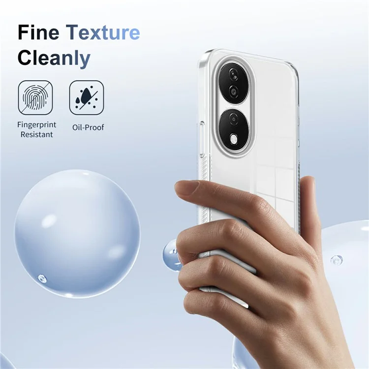 Для Honor X7b 4G Clear Chase Case TPU пк Против Slip Drop-rap-apple - Прозрачный
