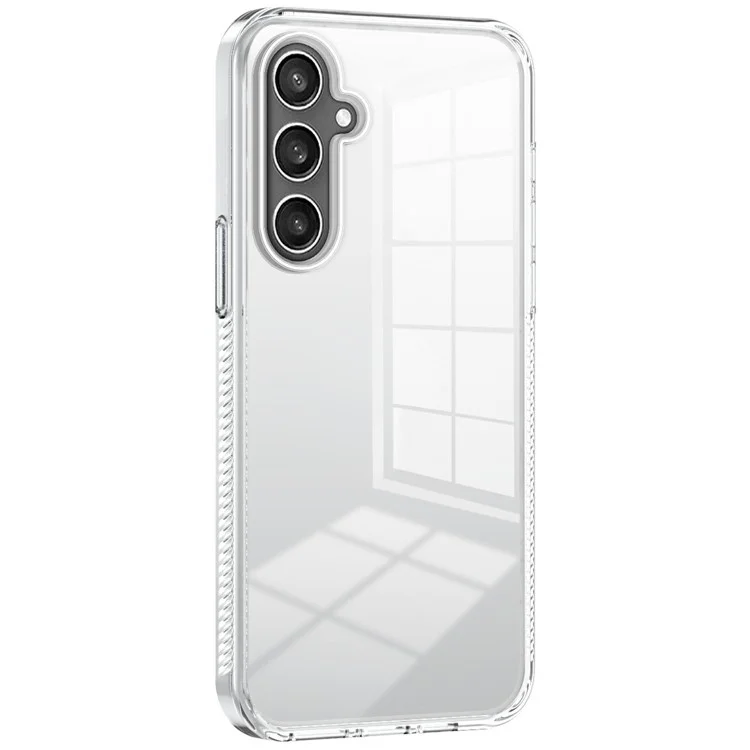 Per Samsung Galaxy S24+ Clear Phone Case TPU PC Anti-Slip Drop-Proof Back Cover - Trasparente