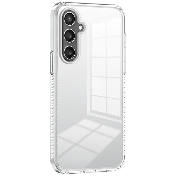 Für Samsung Galaxy S23 fe Clear Phone Case TPU PC Anti-schlupf-drop-proof-rückzugabdeckung - Transparent