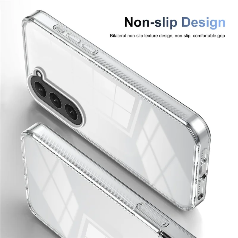 Для Samsung Galaxy S23 Clear Phone Case TPU PC Antiplip Drop-защищенная Задняя Крышка - Прозрачный