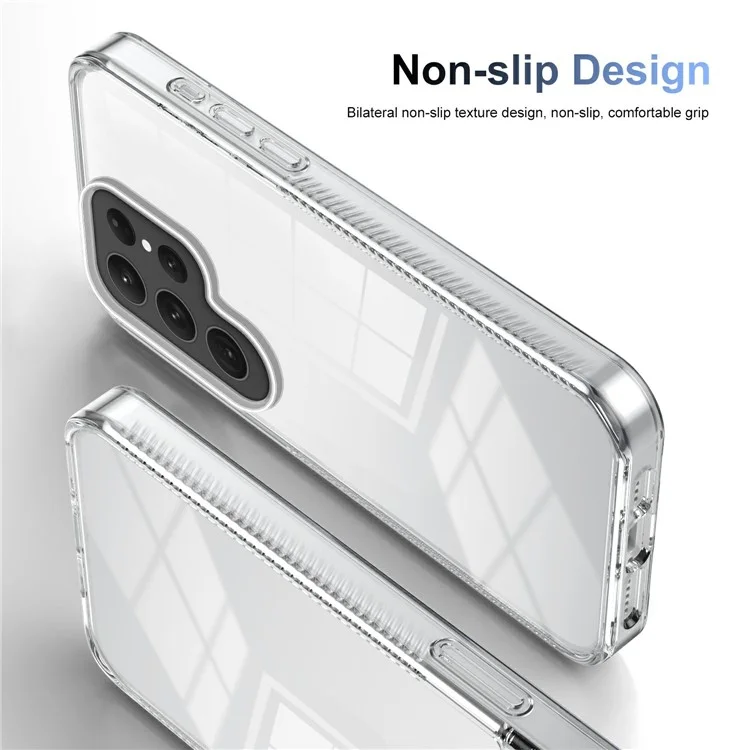 Für Samsung Galaxy S23 Ultra Clear Phone Case TPU PC Anti-schlupf-drop-proof-rückzugabdeckung - Transparent