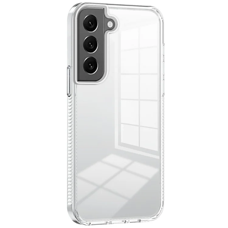 Für Samsung Galaxy S22+ 5G Clear Phone Case TPU PC Anti-slip-drop-proof-rückseite Zurück - Transparent