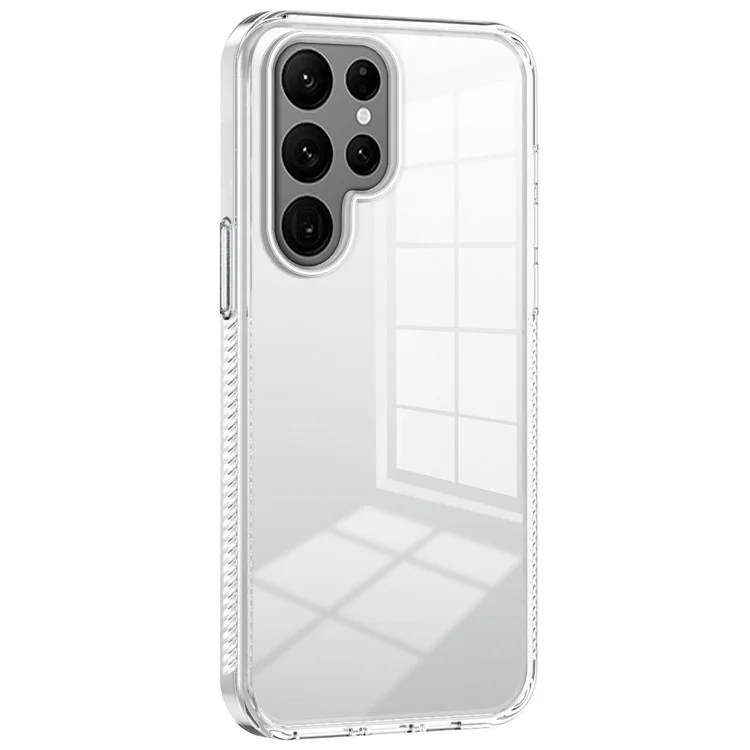 Прозрачный чехол для Samsung Galaxy S22 Ultra 5G из ТПУ и ПК с противоскользящим и ударостойким покрытием