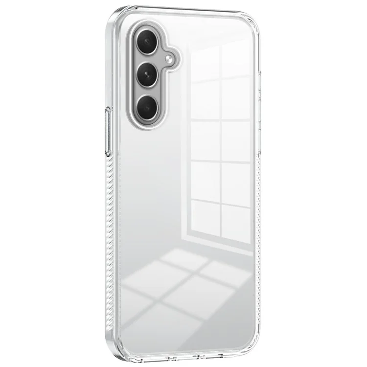 Для Samsung Galaxy A55 5G прозрачный чехол для телефона TPU PC Anti-Slip Drop-Proof Back Cover - прозрачный