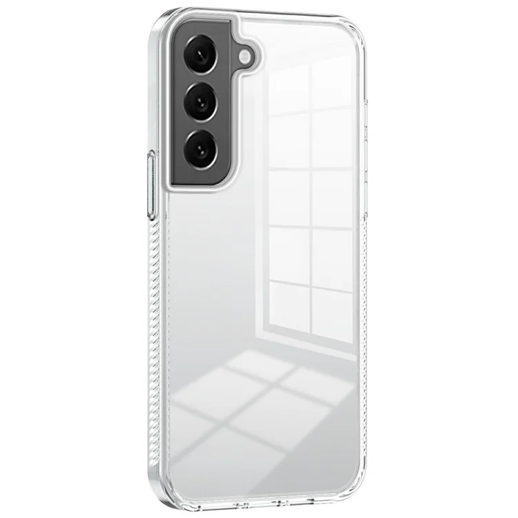 Custodia Trasparente per Samsung Galaxy S22 5G in Policarbonato e TPU, Anti-Scivolo e Anti-Urto