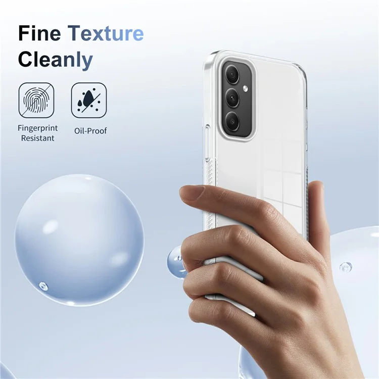 Per Samsung Galaxy A35 5G Clear Case Clear TPU PC Anti-slip Drop-a Prova di Cover - Trasparente
