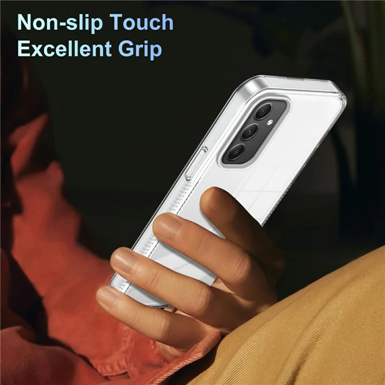 Per Samsung Galaxy A35 5G Clear Case Clear TPU PC Anti-slip Drop-a Prova di Cover - Trasparente