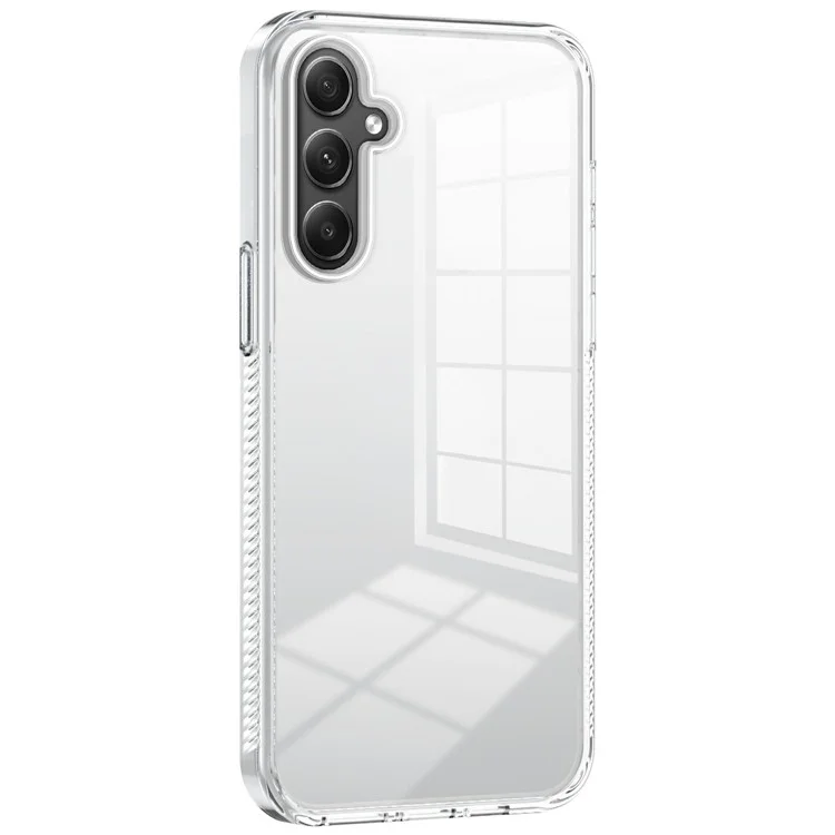 Pour Samsung Galaxy A34 5G Clear Phone Case TPU PC PC Anti-slip Court de Back-sortoh - Transparent