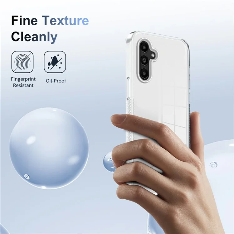 Forsamsung Galaxy A15 4G / 5G Clear Phone Case TPU PC PC Anti-slip Track Back Court - Transparent