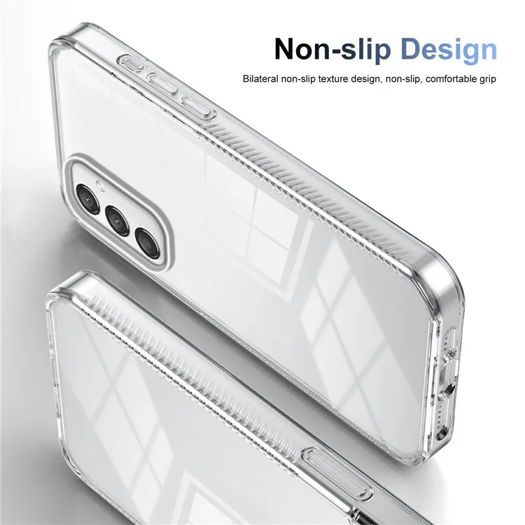 Pour Samsung Galaxy A25 5G (Global) (161,0 x 76,5 x 8,3 mm) Clear Phone Case TPU PC Anti-Slip Drop-Proof Back Cover - Transparent