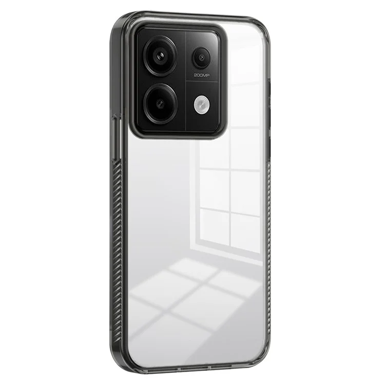 Pour Xiaomi Redmi Note 13 Pro 5G Clear Phone Case TPU TPU PC Anti-slip Couverture de Back-sortoh - Noir