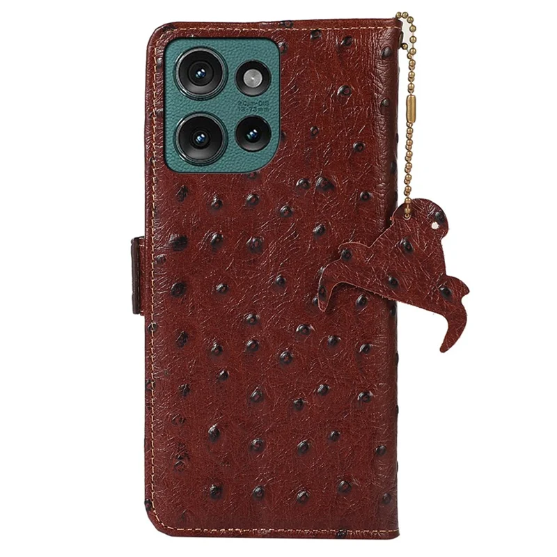 Pour Motorola Edge 50 Neo 5G Case RFID Block - Café