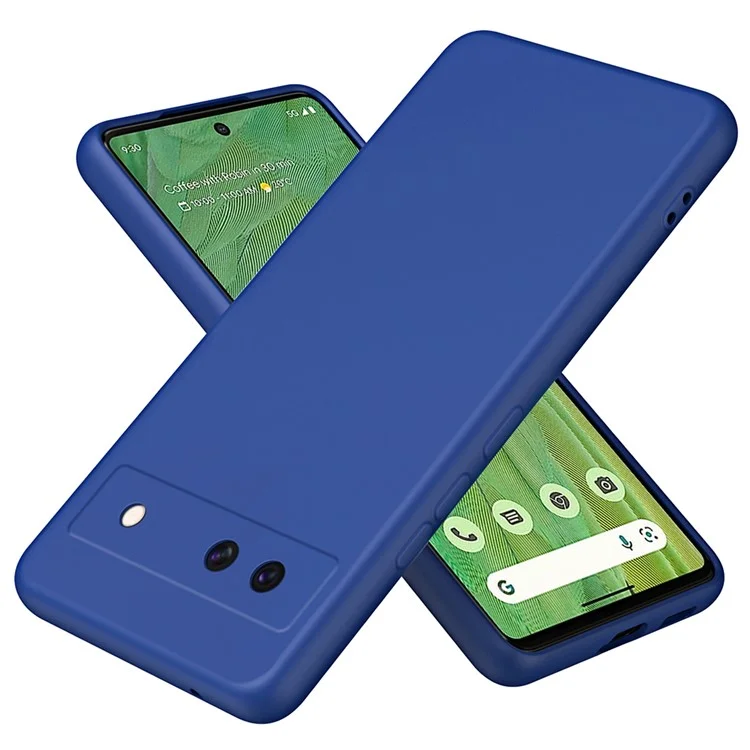 Для Google Pixel 8a Case Case Anti-Scratch TPU Copt Cople 2,2 мм Толщиной - Сапфир