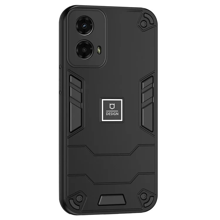Per Motorola Moto G 5G (2024) Case Pc+copertina di Telefono Protettivo a Prova di Caduta Tpu - Nero