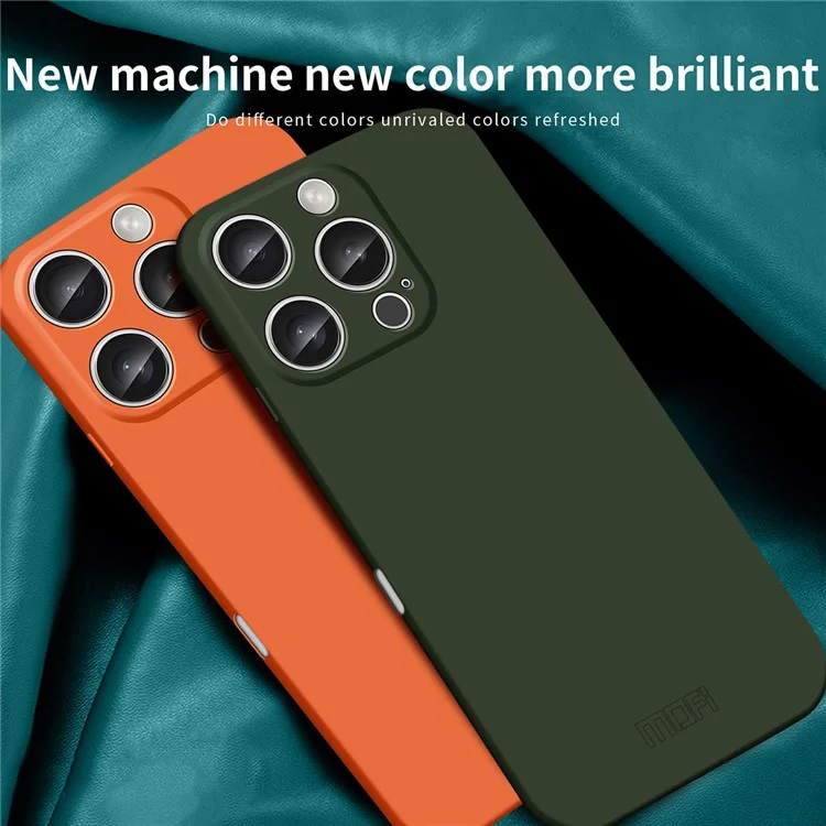 MOFI JK Qin Series Pour Iphone 16 Pro Case Tpu + Acrylique Téléphone Cover Skin Touch Fent - Orange