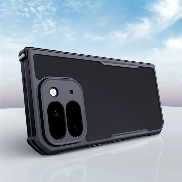 XUNDD Per Google Pixel 9 Pro Fold 5G Custodia Antishock TPU + Custodia Posteriore in Acrilico Trasparente