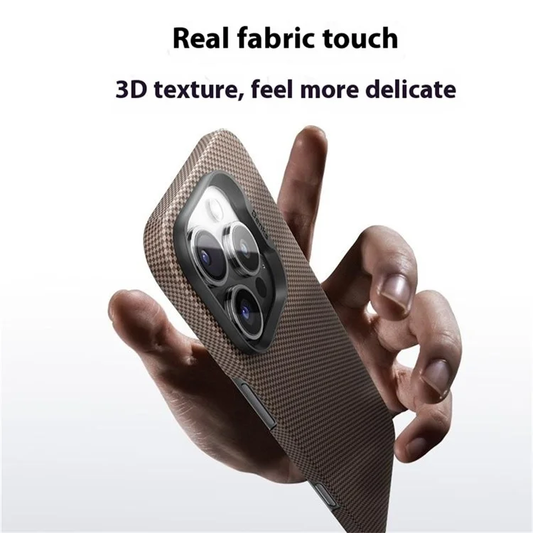 BENKS Per iPhone 16 Pro Max Cover Case Kevlar Aramid Fiber Magnetica Custodia Compatibile con MagSafe - Oro