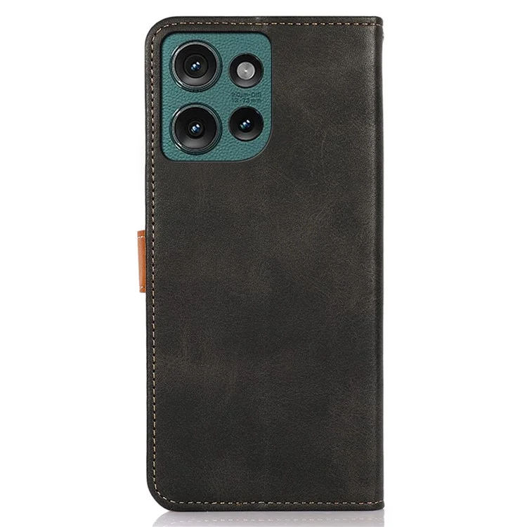 KHAZNEH Per Motorola Edge 50 Neo 5G / Moto S50 5G / Thinkphone 25 5G Custodia Portafoglio per Telefono con Stand in Pelle Flip - Nero