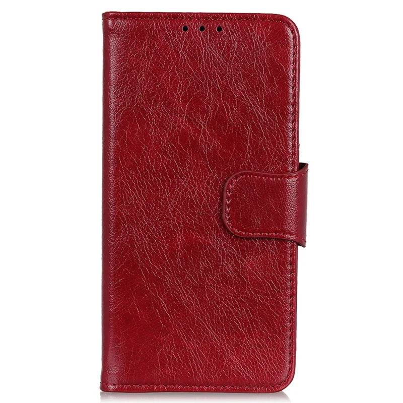 Para Xiaomi Redmi 14C 4G Case Nappa Textura División de Cuero de Cuero Cubierta de Teléfono - Rojo